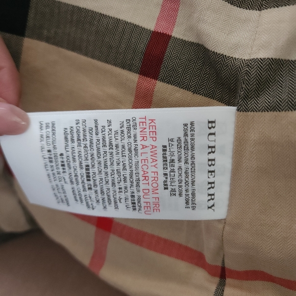 **SOLD** Authentic Burberry Wool Baby Peacoat - Picture 4 of 9